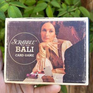Vintage 1972 Scrabble BALI CARD GAME Complete No 22 Selchow Richter Retro Hip